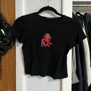 brandy melville dragon baby tee